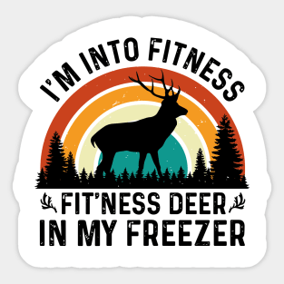 Hunting I'm Into Fitness Fit'ness Deer In My Freezer Sticker